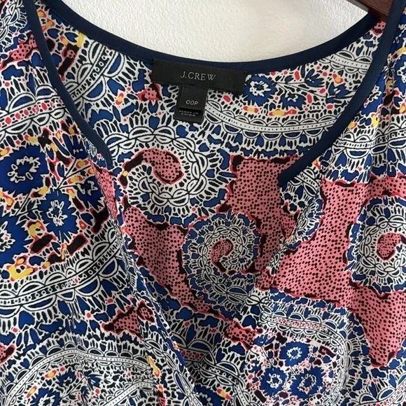 J. Crew Paisley Silk Dress 00P - Picture 3 of 7
